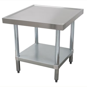 009-AGMT363 36" Mixer Table w/ Galvanized Undershelf Base & Marine Edge, 36"D