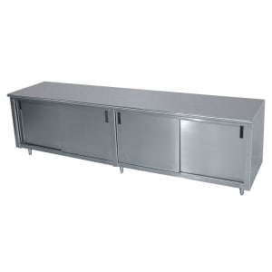 009-CBSS2410 120" Enclosed Work Table w/ Sliding Doors, 24"D