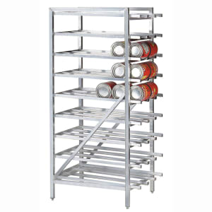 009-CR10162X 71"H Stationary Can Rack w/ (162) #10 or (216) #5 Capacity