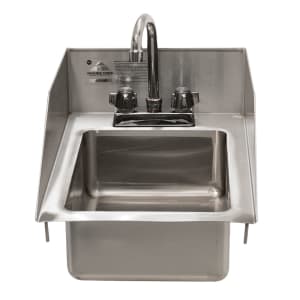 009-DI15SPECX 12" 1 Compartment Sink w/ 10" x 14" x 5" Bowl