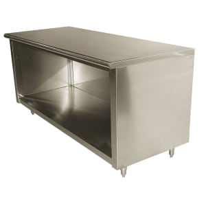 009-EBSS2412 144" Dish Cabinet w/ Open Base, 24"D