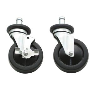 009-EC26X 5" Stem Caster Set - (4) Swivel & (2) Brakes