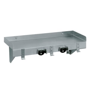 009-K245X Solid Wall Mounted Shelf, 24"W x 8"D, Stainless