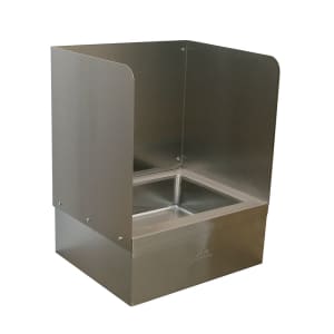 009-K298 Three Sided Splash for 9OP20/40 Mop Sink, Extends 16" Above The Sink