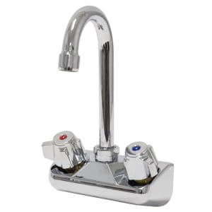 009-K59ECX Splash Mount Faucet - 3 1/2" Gooseneck Spout, 4" Centers, Lead Free