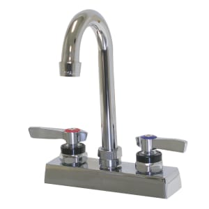 009-K62 Deck Mount Faucet - 3 1/2" Gooseneck Spout, 4" Centers, Lead Free