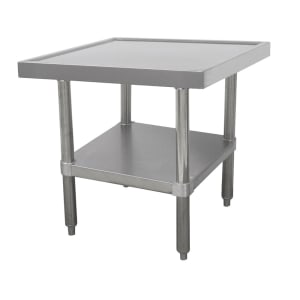 009-MTSS242 24" Mixer Table w/ All Stainless Undershelf Base & Marine Edge, 24"D