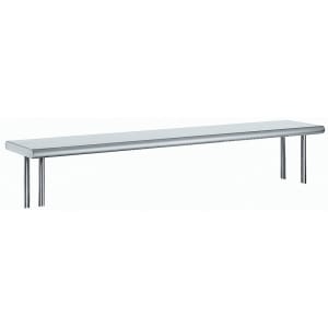 009-OTS12108R 108" Old Style Table Mount Shelf - 1 Deck, Rear Turn Up, 12"L, 18 ga 430...