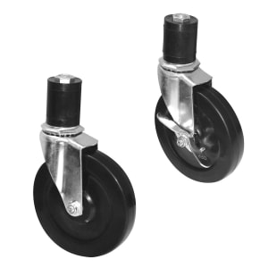 009-TA25A Swivel Casters, 5", with Rubber Wheels