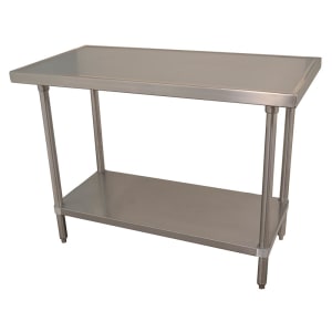 009-VSS240 30" 14 ga Work Table w/ Undershelf & 304 Series Stainless Marine Top