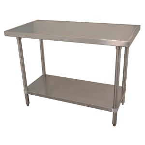 009-VSS3610 120" 14 ga Work Table w/ Undershelf & 304 Series Stainless Marine Top
