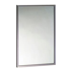 016-B16581830 B-1658 Series Tempered Glass Channel Frame Mirror, 18" X 30"