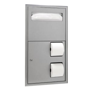 016-B3474 Classic Series Recess Mounted Seat Cover & Toilet Tissue Dispenser
