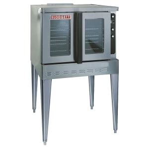 015-DFG200BASELP Bakery Depth Single Full Size Liquid Propane Gas Convection Oven - Base Oven, No Legs, 60,000 BTU