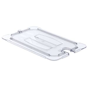 028-10291U07 Universal 1/4 Size Food Pan Notched Lid - Clear