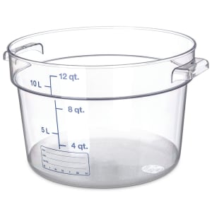 028-1076707 12 qt Round Container - Clear