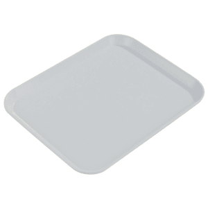028-1814FG068 Fiberglass Cafeteria Tray - 18"L x 14"W, Gray