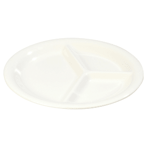 028-3300002 10 1/2" Round Melamine Dinner Plate, White