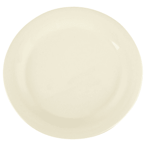 028-3300242 10 1/2" Round Melamine Dinner Plate, Bone