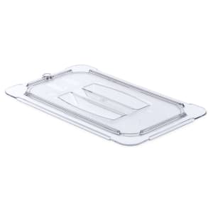 028-10290U07 Universal 1/4 Size Food Pan Solid Lid - Clear