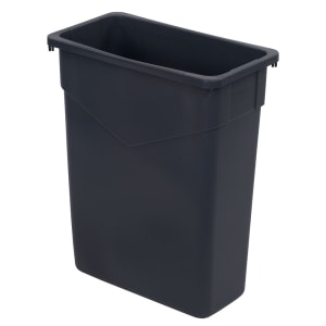 028-34201523 15 gallon Commercial Trash Can - Plastic, Rectangular, Built-in Handles