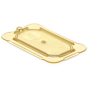 028-10536U13 Universal 1/9 Size High Heat Food Pan Lid - Flat, Amber