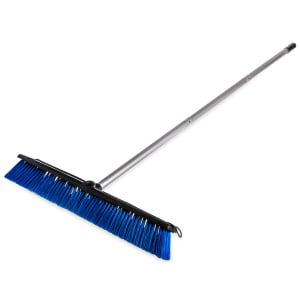 028-3621962414 24" Floor Sweep with Handle - Plastic Block, Squeegee, Blue