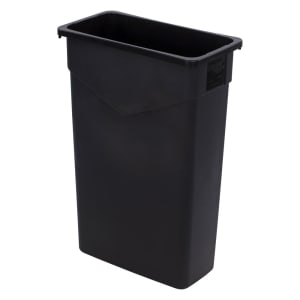 028-34202303 23 gallon Commercial Trash Can - Plastic, Rectangular, Built-in Handles
