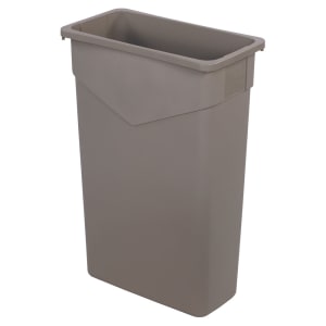 028-34202306 23 gallon Commercial Trash Can - Plastic, Rectangular, Built-in Handles