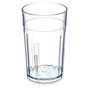 028-110507 5 oz Clear Fluted Plastic Tumbler