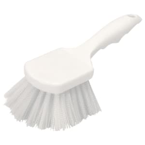028-3662000 8" Utility Scrub Brush - Nylon/Plastic, White