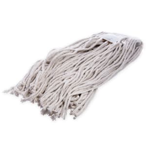 028-36972400 Wet Mop Head - #24, Cut End, 8 Ply Natural Cotton Yarn, White