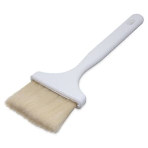 028-40379 Pastry Basting Brush, 3 in, Boar Bristles, Molded Into Handle Hook