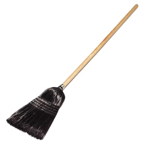 028-4168003 55"L Maid/Parlor Broom w/ Straight Synthetic Bristles & Natural Handle