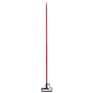 028-4166405 60" Quik-Release™ Mop Handle w/ Plastic Head, Fiberglass, Red