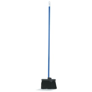 028-3686403 48"L Duo-Sweep® Lobby Broom w/ Straight Bristles & Blue Handle