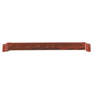 028-4073505 17" Brush Rack - Wall Mount, Aluminum, Red