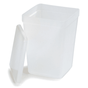028-38600CL 2 qt Storage Container - Stainless/Polypropylene, Translucent