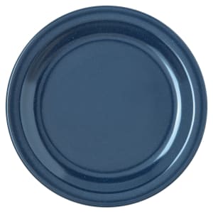028-4350335 7 1/4" Round Melamine Salad Plate, Cafe Blue