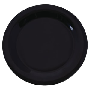 028-3300203 10 1/2" Round Melamine Dinner Plate, Black