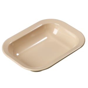 028-4374525 32 1/10 oz Rectangular Melamine Serving Bowl, Tan