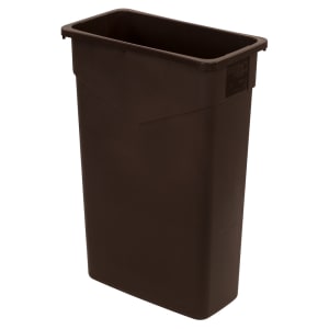 028-34202369 23 gallon Commercial Trash Can - Plastic, Rectangular, Built-in Handles