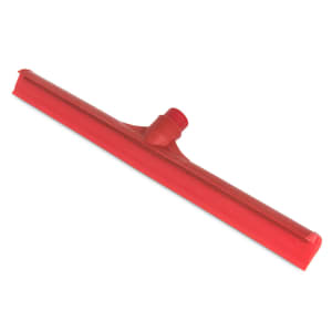 028-3656705 20" Floor Squeegee Head - Straight, Foam Rubber Blade, Red