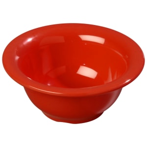 028-3303805 10 oz Round Melamine Nappie Bowl, Red
