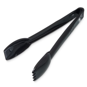 028-4609BK 9"L Plastic Salad Tongs, Black
