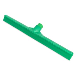 028-3656709 20" Floor Squeegee Head - Straight, Foam Rubber Blade, Green