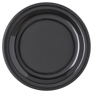 028-4350303 7 1/4" Round Melamine Salad Plate, Black