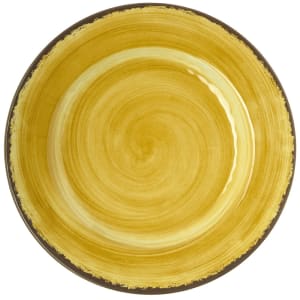 028-5400113 11" Round Melamine Dinner Plate, Amber
