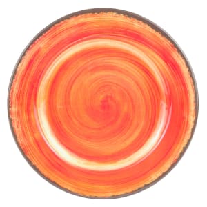 028-5400152 11" Round Melamine Dinner Plate, Fireball