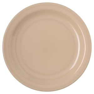 028-4350325 7 1/4" Round Melamine Salad Plate, Tan